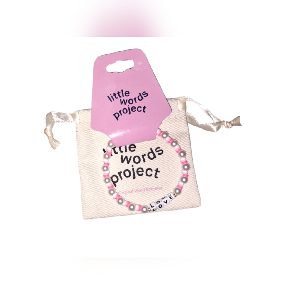 🩷🤍NWT LITTLE WORDS PROJECT BRACELET🤍🩷